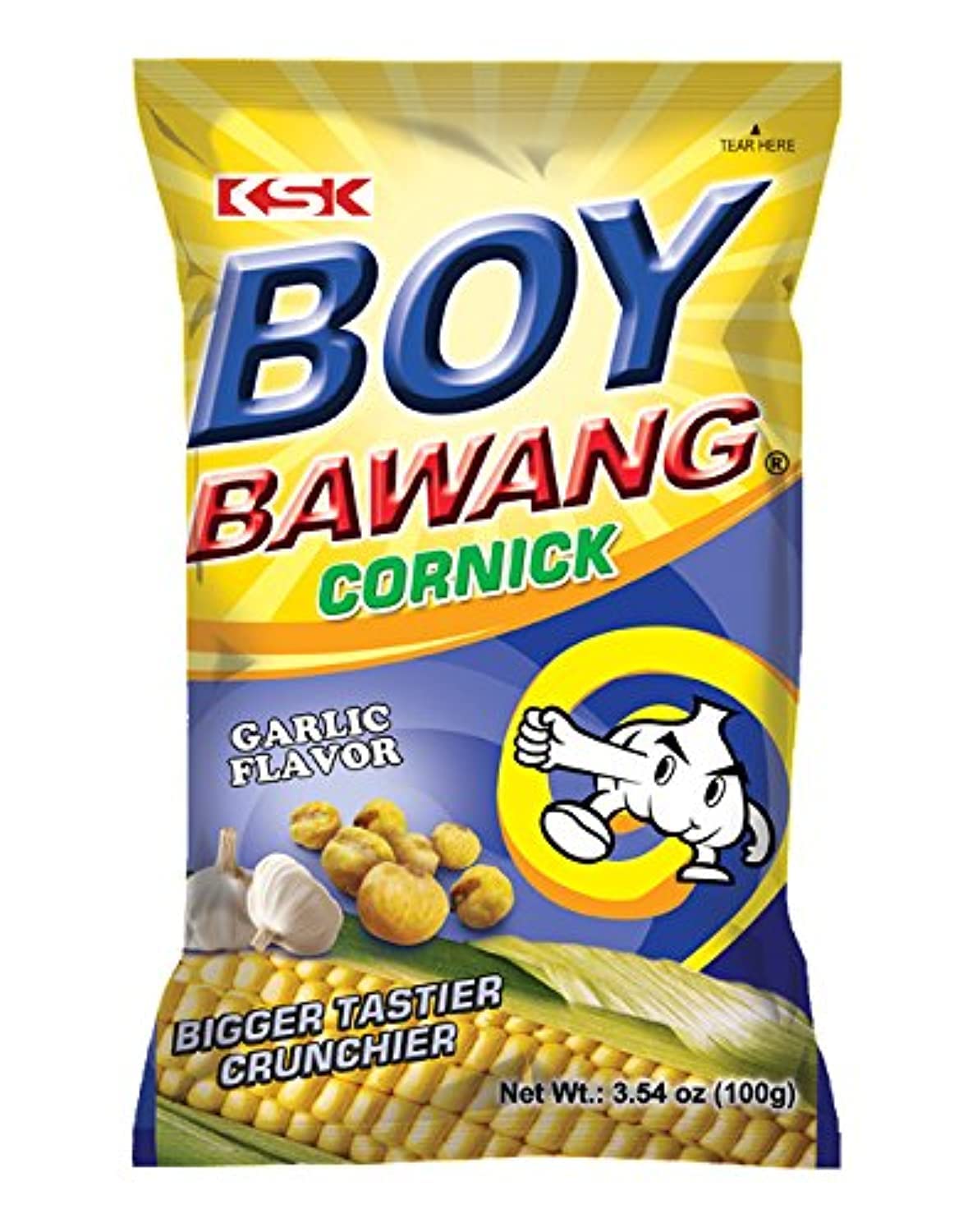 

KSK Boy Bawang Fried Corn Garlic 100g x 5 pieces