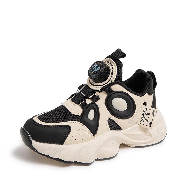 

Детская модная дышащая одинарная сетка, уличная спортивная и повседневная обувь, студенческая детская обувь, папина обувь, кроссовки 37 белый/чёрный