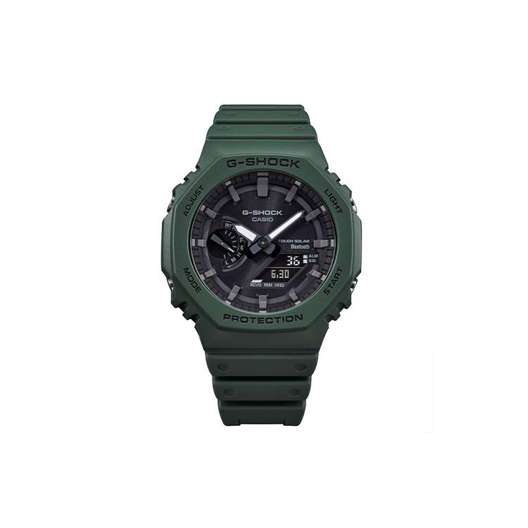 CASIO Men Liquid Crystal/Analog Dual Display Series Black Watch GA-B2100-3APR GA-B2100-3APR Mist Green Strap