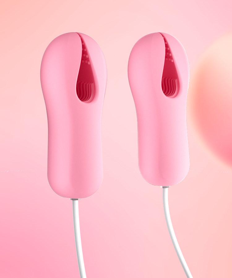 Pinze per Capezzoli Invisibili & Stimolatore Vibrante: Giocattolo per Stimolazione e Flirt Femminile