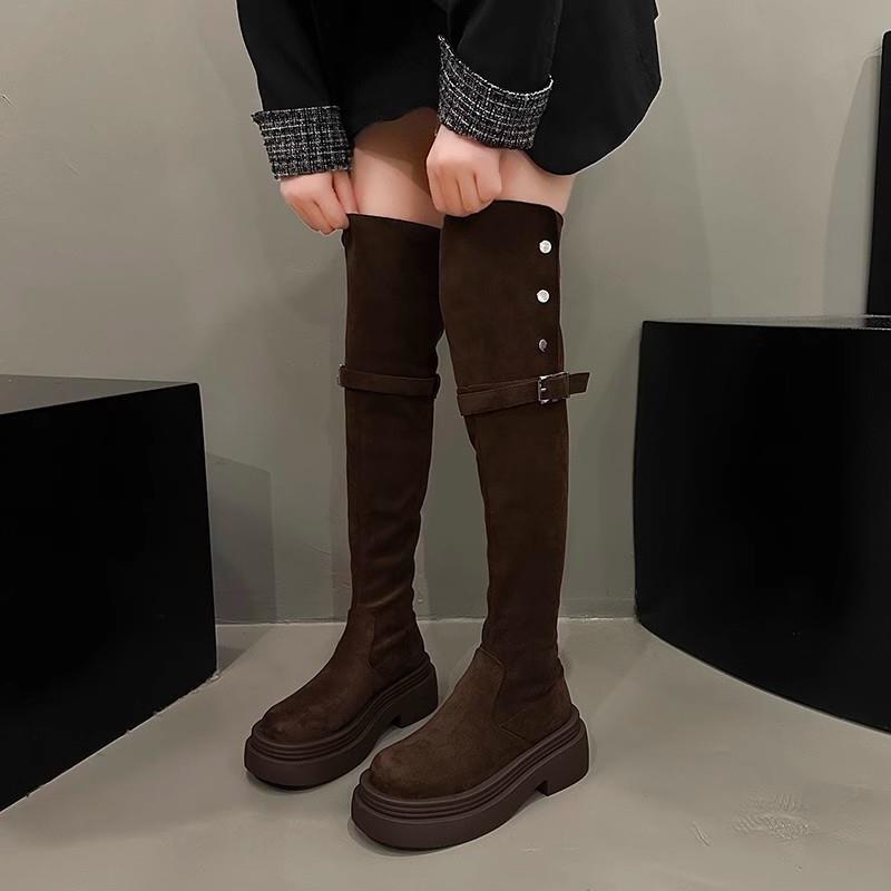 Boots Boots Women's Autumn New Skinny Versatile Retro Thick Skinny Boots