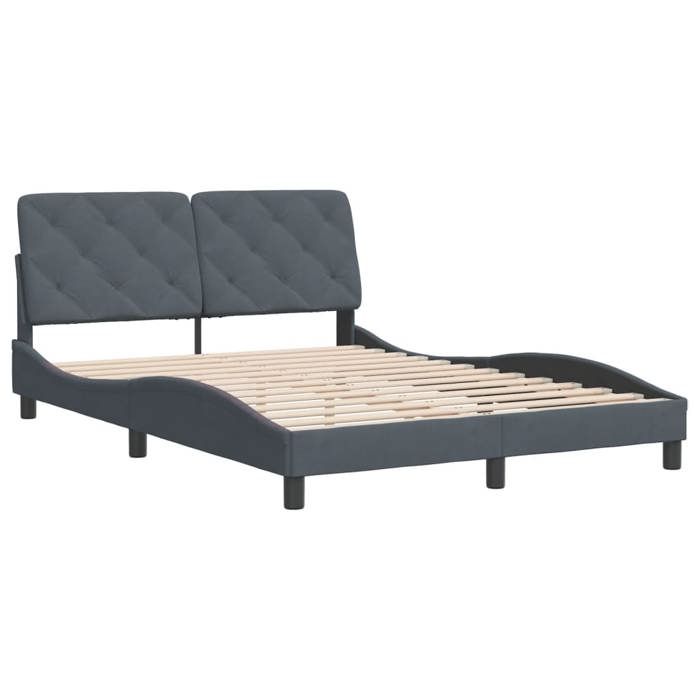 VidaXL Bed Frames Without Mattress, Upholstered Bed, Slat Base, Double Bed, Adult Bedroom Interior Bed, 3207924