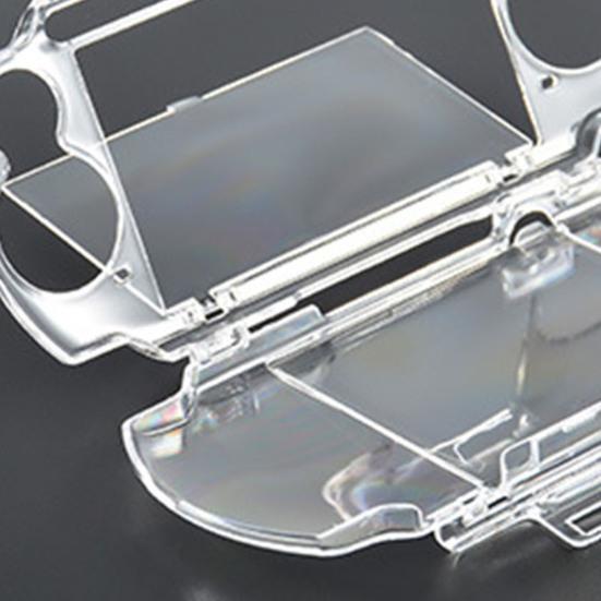 Game Console Faux Crystal Case Easy Installation Perfect Fitting Game Accessories Clear Faux Crystal Game Console Shell for PSP2000/3000