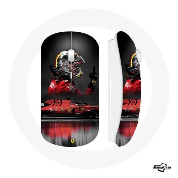 Souris sans fil - Formule 1 - Sebastian Vettel - Rouge - Clé USB WiFi incluse - Compatible Mac et PC