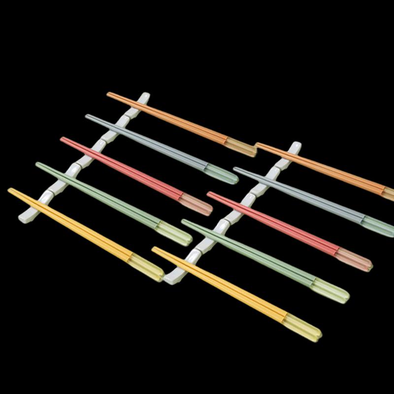 KOBACH Nordic Colorful Alloy Chopsticks - 10 Pairs