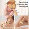 1Pcs Detachable Long Wooden Handle Massage Body Bath Brush for Bathing or 1Pcs 12.5X6.5cm Hand Held Non Removable Shower Brush