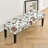 Potah na lavici s květinovým potiskem Jídelna Stretch Spandex Potahy na klavírní stoličku Obdélníková postel Potah na dlouhou stoličku Nábytek Domácí dekorace