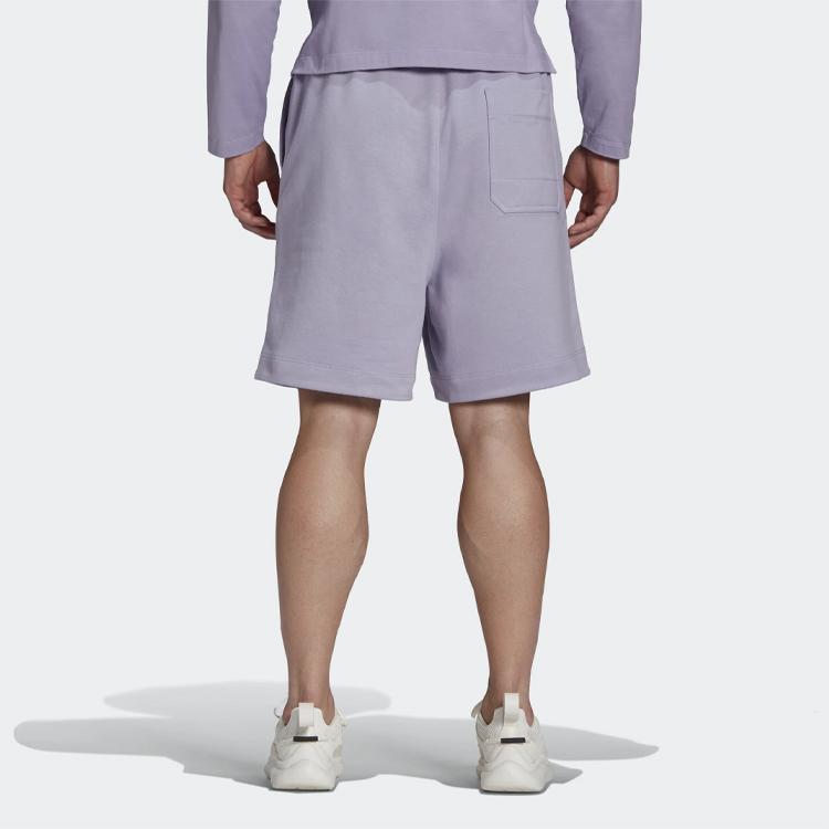 Y-3 SS21 Solid Color Sports Shorts Men Shorts Lavender GV4155