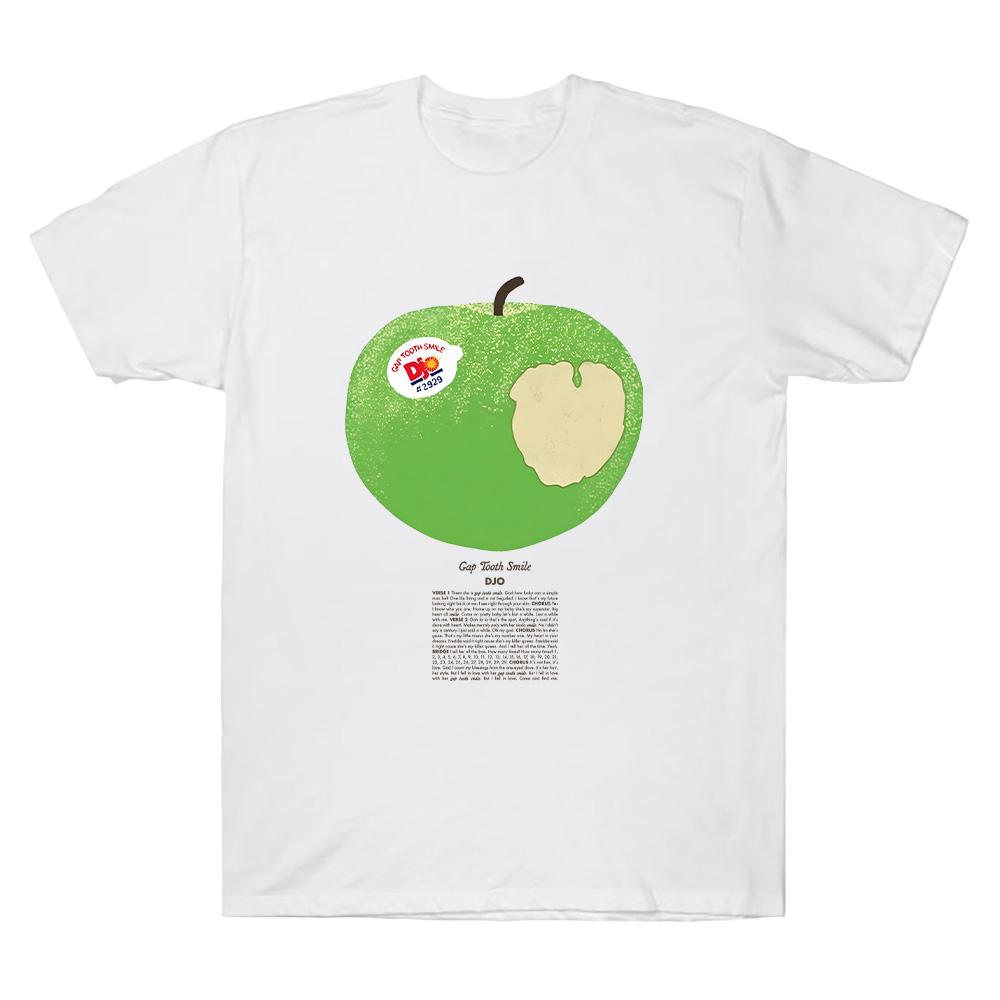 Djo Merch Green Apple T-shirt Fashion Men Women Short Sleeve Casual Tee Unisex Summer Pure Cotton O-neck Short Sleeve Clothing