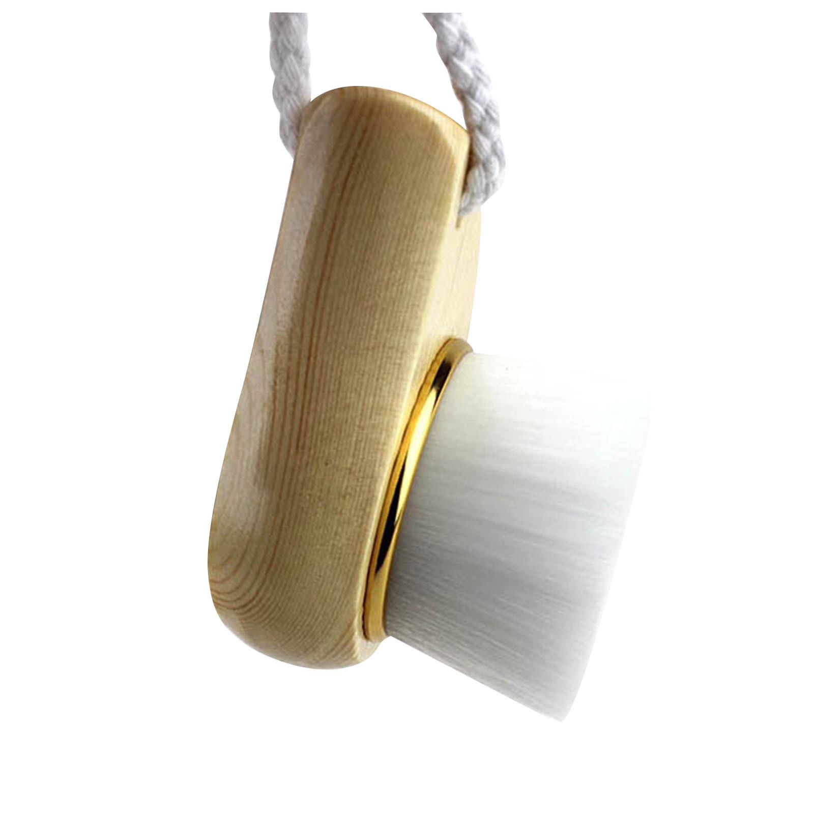 

Wooden Handle Face Cleansing Brush, Soft Fiber Face Cleaning Brush Facial Care Massager Tool For Pore Cleansing Portable Facial Brush One Size золотой