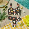 Girls Two Piece Swimsuit Set Tankini Top and Bottoms Kids Swimwear Beachwear Summer Bathing Suit for Children