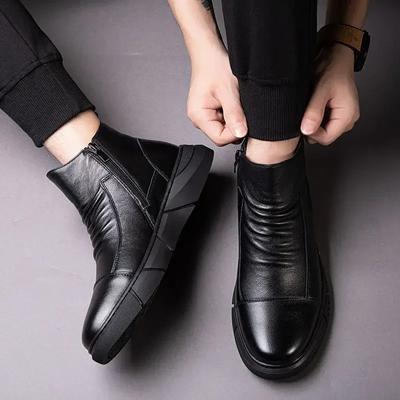 Mit Reißverschluss Trend 2025 Herrenschuhe Schwarz Herrenstiefel Schuhe Günstig Größe 44 Y2k Bequem Heißer Verkauf Designer Ausverkauf Hohe Qualität