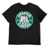 Despair Coffee _ Danganronpa T-Shirt Funny T-shirts Rapper Graphic Tees Blanks Mens Tall T Shirts