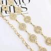 Women's Waist Chain Hook Adjustment Versatile Skirt Dress Decorative Chain Small Fragrance Feng Shui Diamond Inlaid Metal Thin Belt