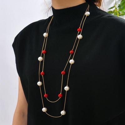 Elegante Dubbellaagse Parelketting voor Dames