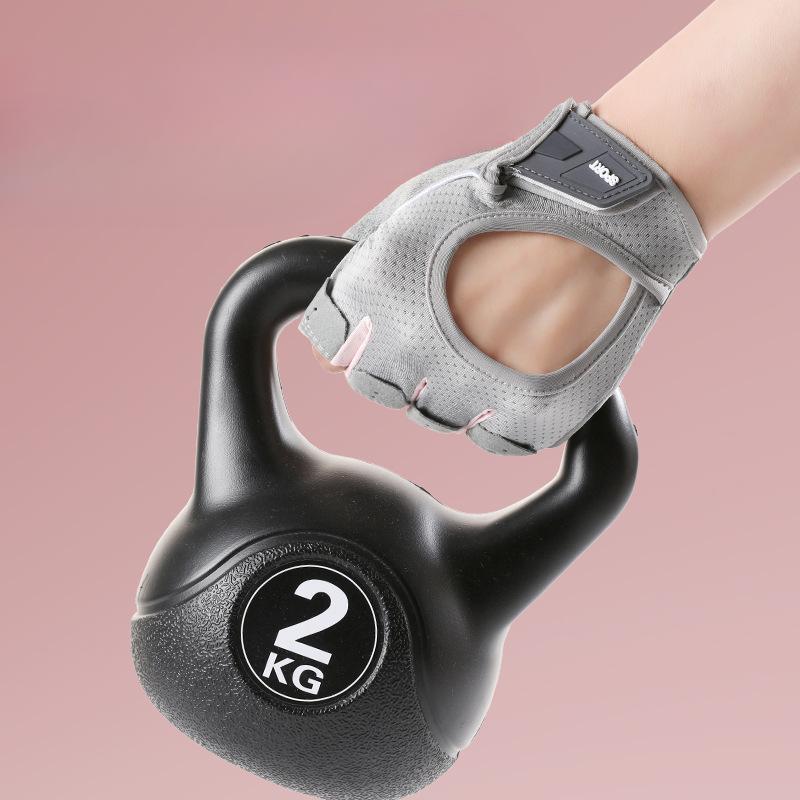 Fitness Halvfingerhandskar för Män och Kvinnor Sommar Par Sport Icke-halkiga Slitstarka Utomhus Klättring och Cykelhandskar Halvfinger