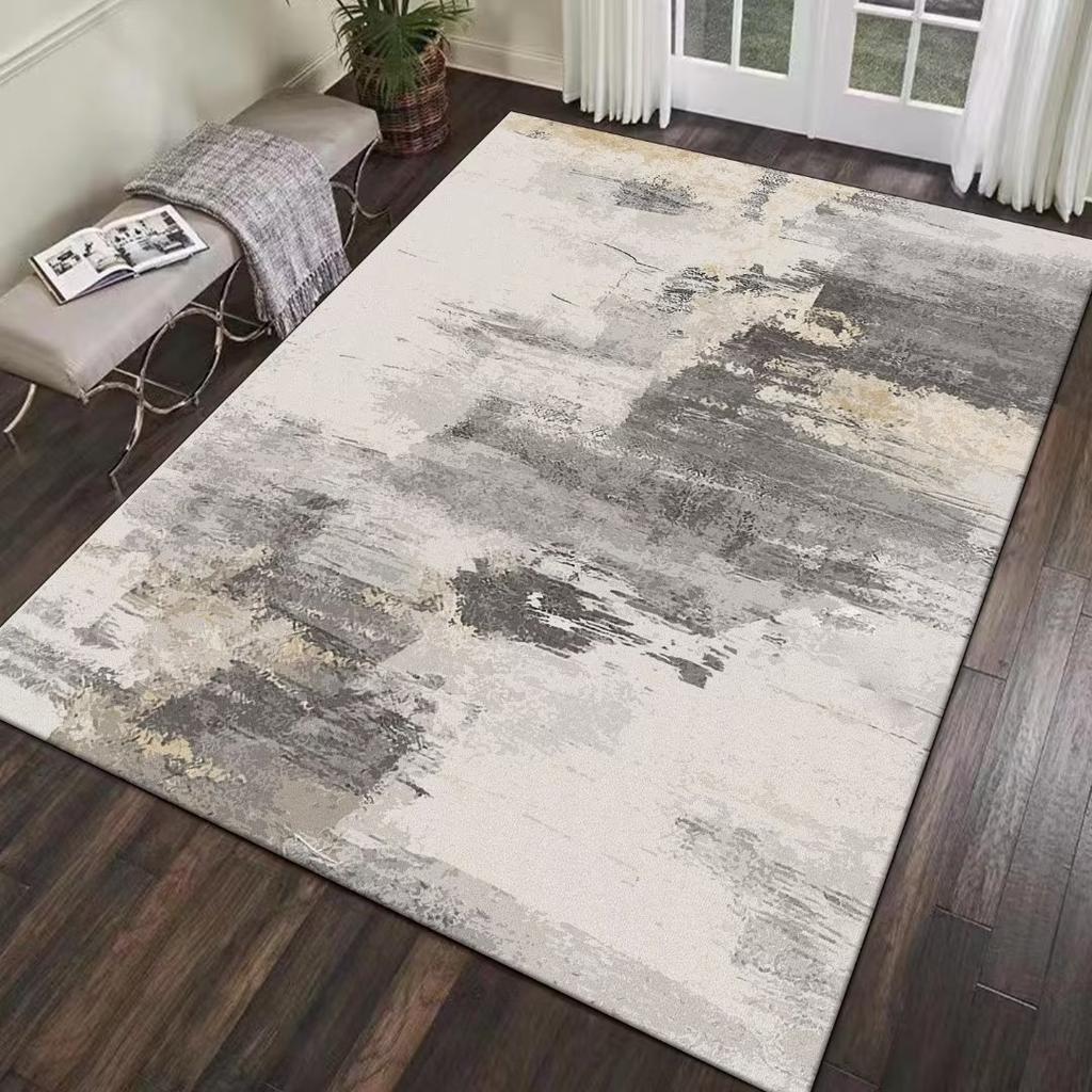 Modern Abstract Carpet Light Gray Carpets for Living Room Hall 200x300cm Large Area Rug Washable Bedroom Decoration Floor Mat