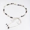 Bohemian Belt Ethnic Style Belt Shell Belt Wooden Beads Women's Thin Belt Leisure Vacation Style Waist Rope