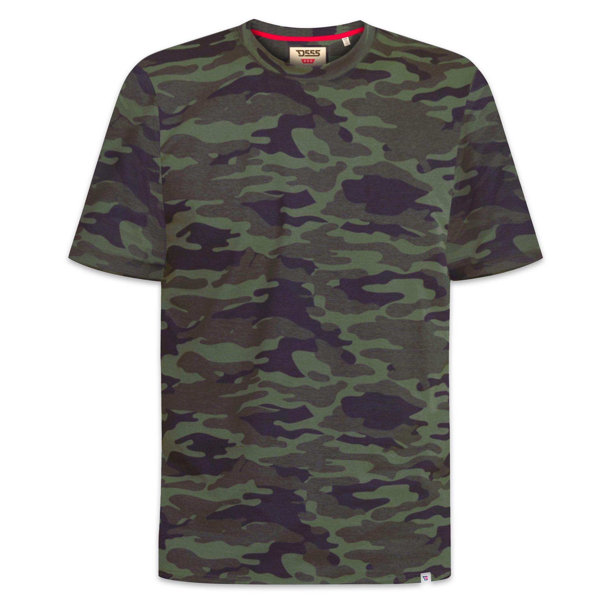 Duke Heren D555 Gaston Camouflage Kingsize T-shirt 8XL