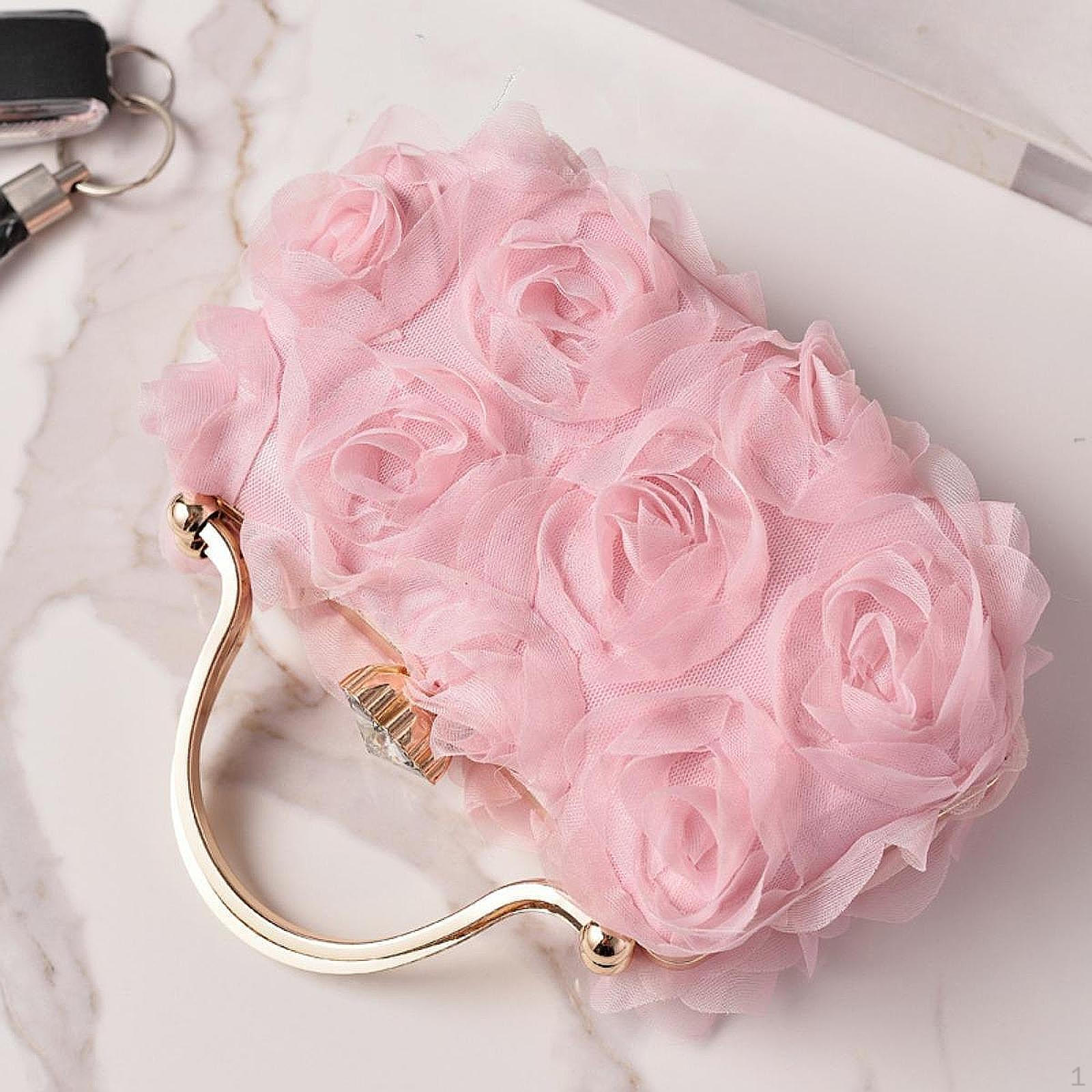 Вечерняя сумочка со съемной цепочкой Компактная ужин для свадьбы Помада Женщина розовый