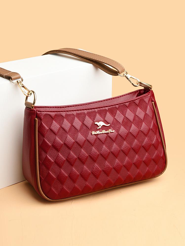 Leather Texture Mother Messenger Bag Trendy Fashion Shoulder Women'S Small Bag