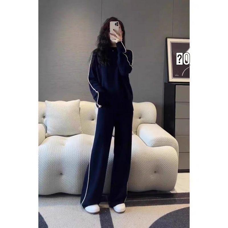 

Salt-Style Women s Streetwear Sportswear: Korean-Style Hoodie & Pants Set for Spring/Autumn - Trendy, Loose-Fit, Casual, Fashionable Medium