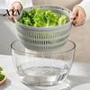 Safe Manual Food Dryer Vegetable Salad Spinner, Detachable Bowl And Mesh Basket Design, Spinner for Vegetables Hand-Centrifugal Dehydration