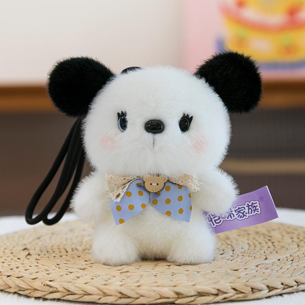 Little Bear Cat Plush Toy Keychain Rabbit Dog Plush Doll Keychain Animal Doll Pendant  Kids Gifts