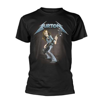 Metallica 'Cliff Burton Squindo Stack' Black T Shirt - NEW Unisex T-Shirt