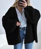 2025 Women's Oversized Knit Cardigan with Long Lantern Sleeves