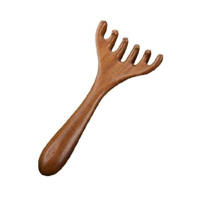 Natural Wooden Scalp Massagers Comb For Silents Stress Relief And Long Lasting Use