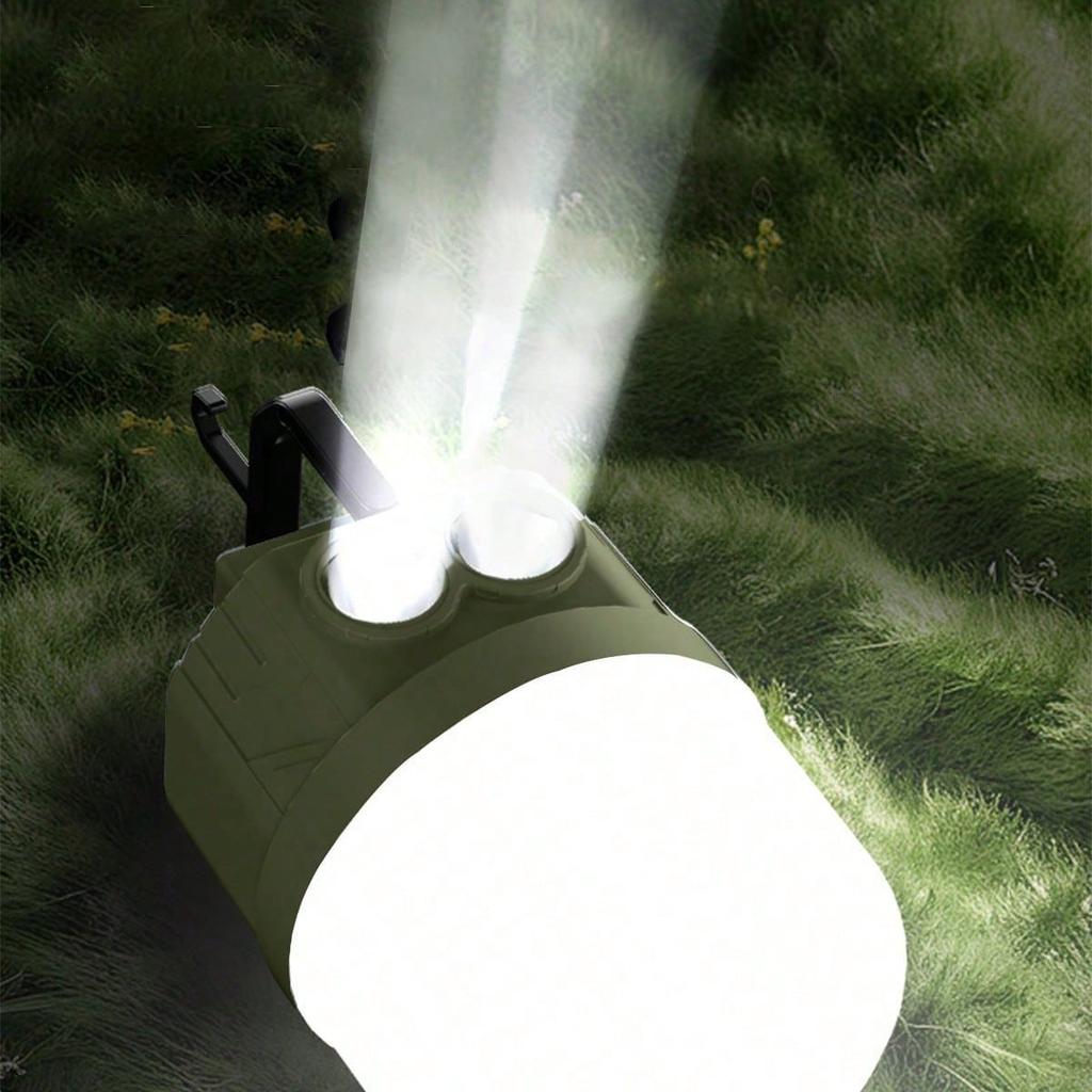 1200mAh Portable Rechargeable LED Camping Light Solar Strip for Outdoor Hiking Emergency Power Outage Tent Hanging Light Bulb