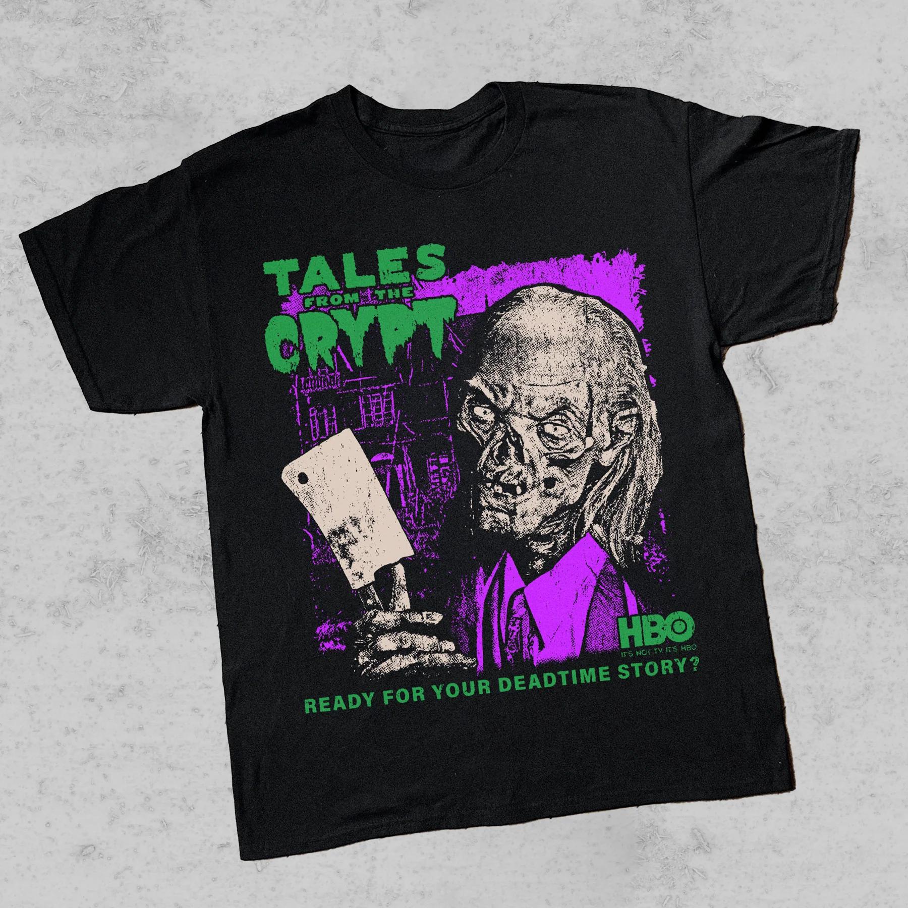 

Tales From The Crypt Black TShirt New SpringSummer Arrivals Streetwear Unisex Women 2XL