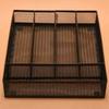 Metal Desk Tray With Adjustable Dividers For Stationery And Cutlery Organization Desk Stationery Storage Organizer