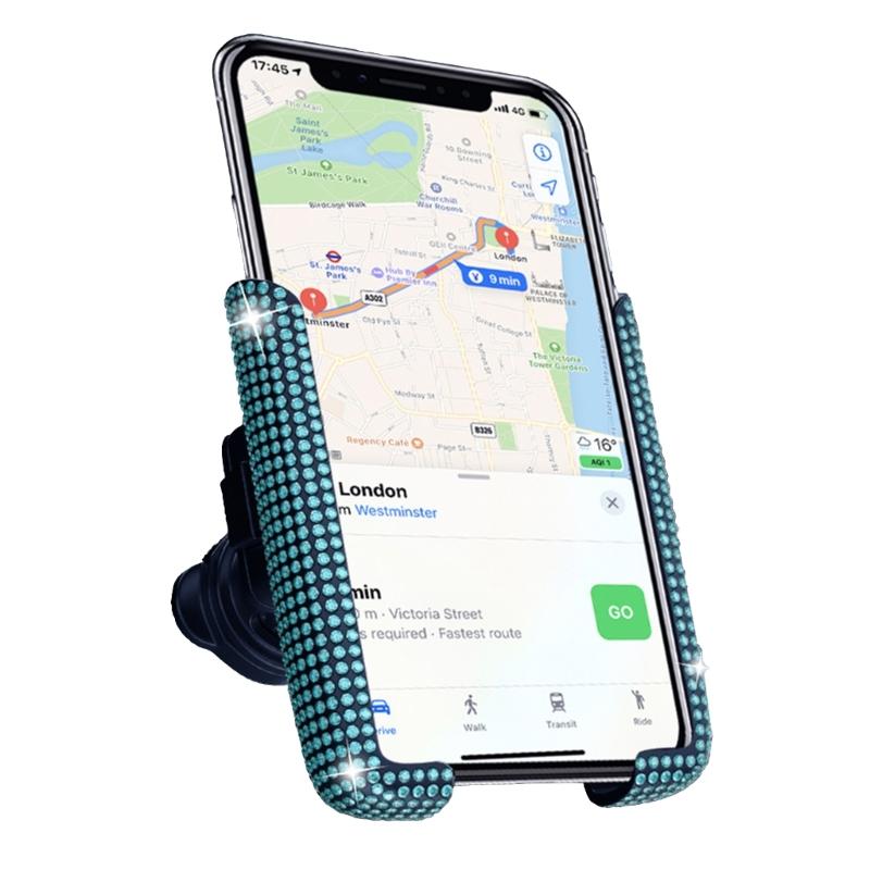 

Bling Phone Holder for Car Universal Adjustable Car Phone Holders with Bling Crystal Rhinestone Car Air Vent Mount Clip