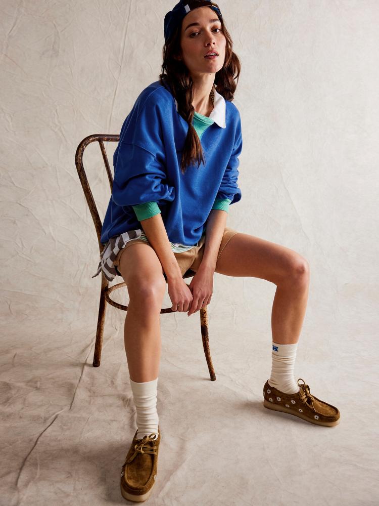 Autumn and Winter Fashion New Women's Sports Hoodie Round Neck Patchwork Casual Contrasting Long Sleeved Warm Pullover