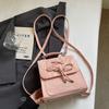 Schoolbag Handsome Mijia Korean Style Beautiful Bow Backpack Women's 1011 New Gentle Cute Crossbody Commuter Single Shoulder Bag