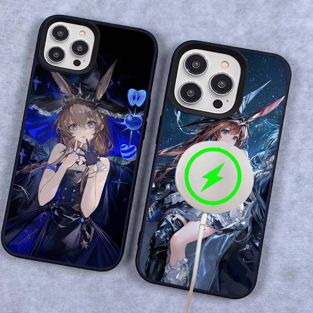 Game Arknights Amiya Magnetic For Magsafe Phone Case For IPhone 17 Air 16 Pro Max 15 14 13 12 11 Protective Cover