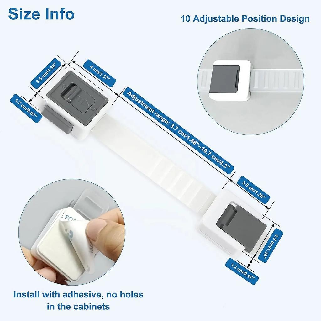 1PCS Child Safety Lock Baby Drawer Lock Child Anti-opening Cabinet Door Refrigerator Lock Buckle Baby Anti-pinch Safety Buckle