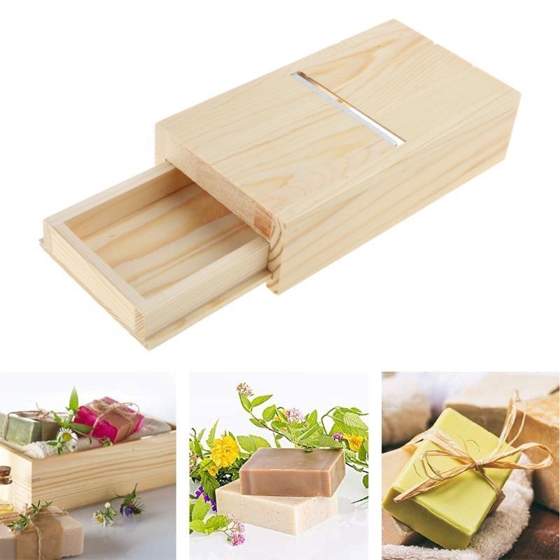 Soap Cutter Drawer Box Wooden Soap Beveler Planer Soap Trimming Tool for DIY Craft Handmade Soap and Candles Making