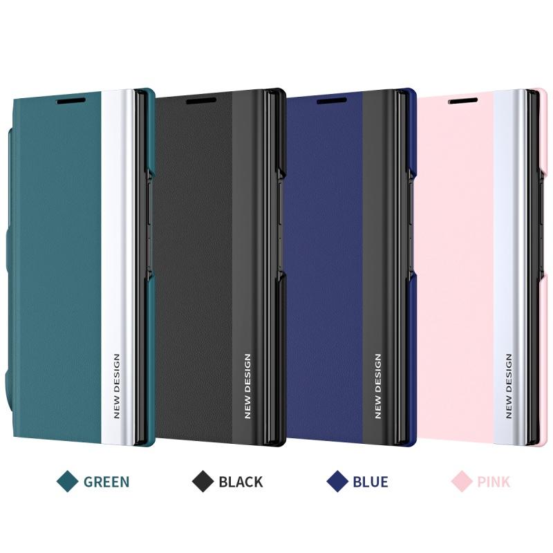 Leather With Stylus Stand Case for Samsung Galaxy Z TriFold / Z Fold 8 Ultra / 7 6 5 4 3 Folding Frosted Shockproof Back Cover