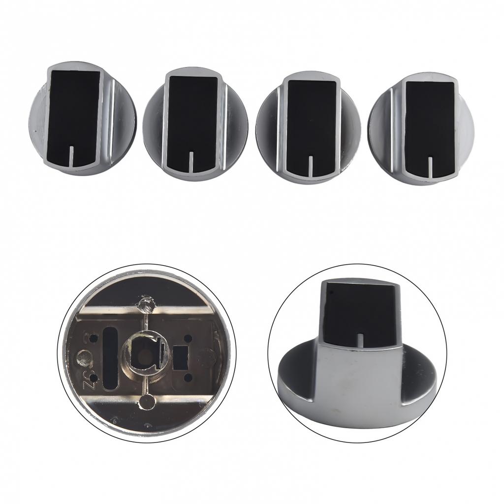 40mm Grill Knob Stove Knob 4pcs 8mm BBQ Camping Grill