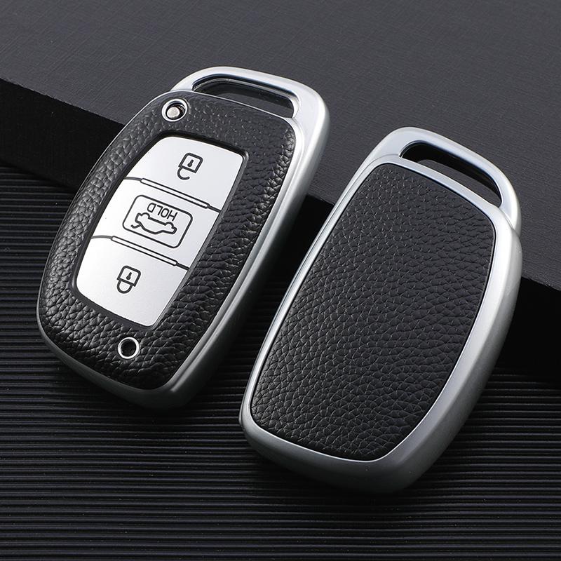Capa de couro TPU para chave de carro, capa protetora de chaveiro para Hyundai Elantra HB20 I10 I20 I30 IX25 IX35 IX45 TUCSON