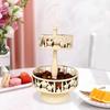 Stand Organizer Pastry Decor Display Holder Dessert Storage Two-Layer Serving Tray for Holiday Party