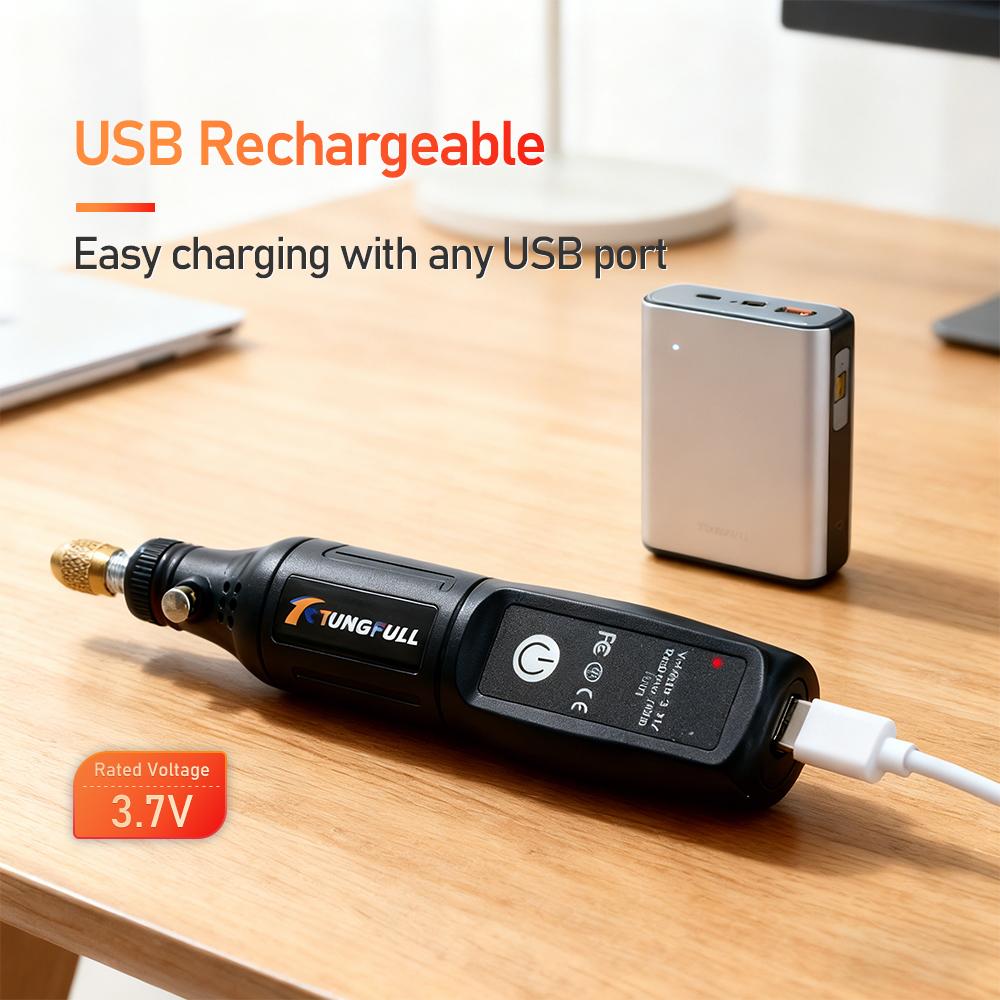 Cordless Mini Rotary Tool Electric Drill USB Rechargeable Engraving Pen For Dremel Handheld Polishing Drilling Carving DIY Craft