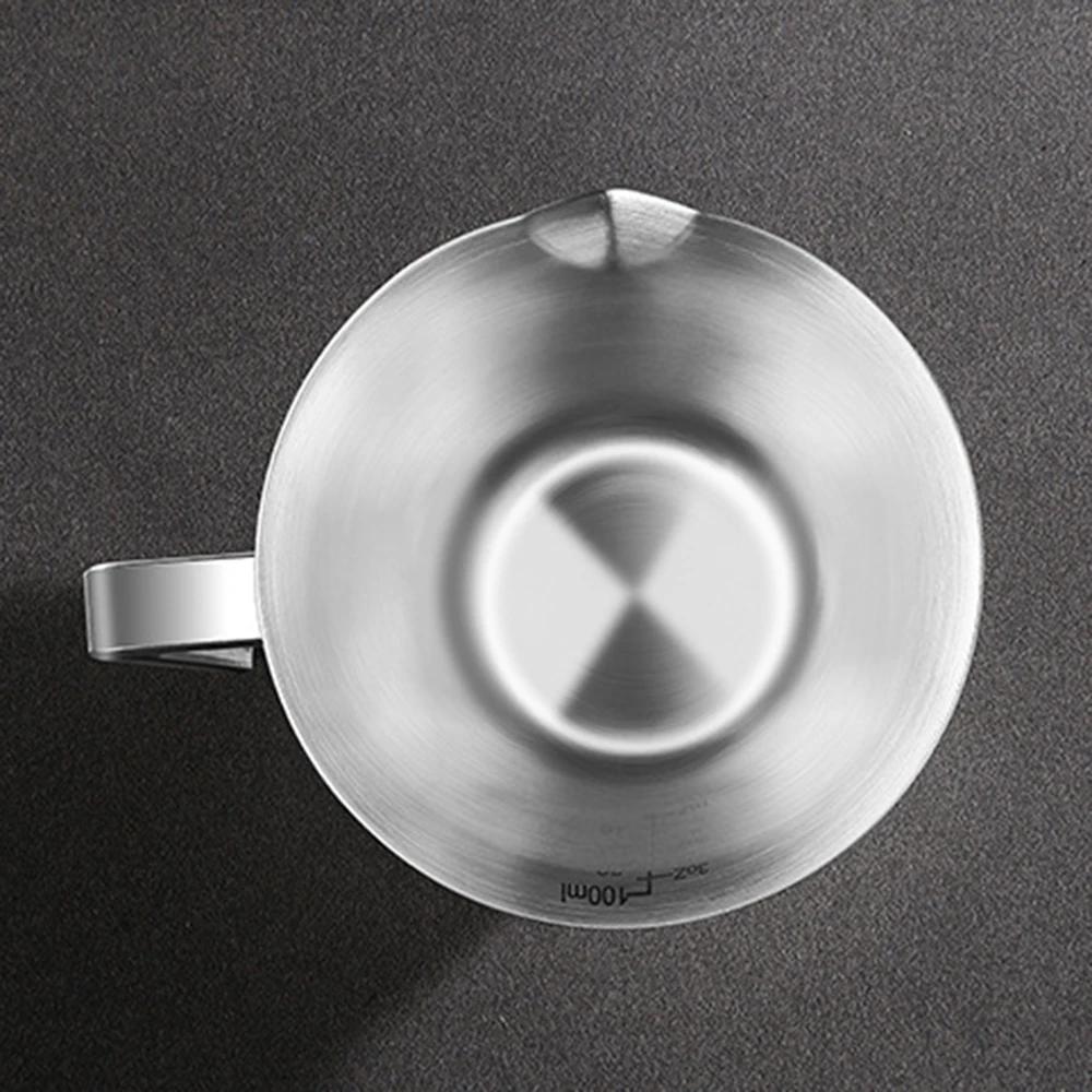 Tasse d'Extraction Espresso 100ml Acier Inoxydable avec Échelle Épaisse Exquise Once Tasse à Café Accessoires Cuisine Maison Café