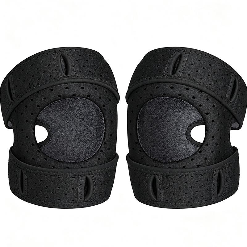 Breathable Silicone Patella Strap Knee Brace for Running, Fitness, and Basketball - Adjustable Support.