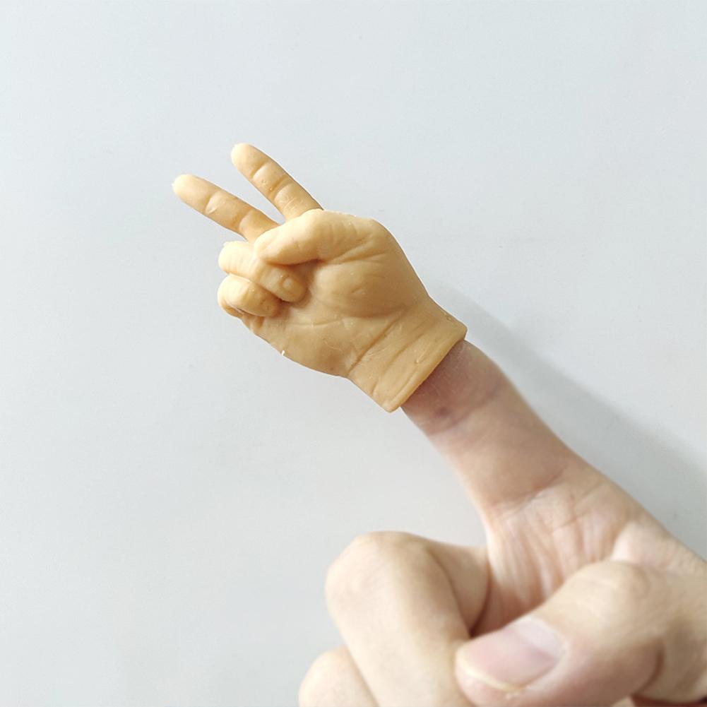 Winzige Fingerhände, Lustige Mini-Handpuppen, Miniatur-Kleine Hände, Realistisches Design Mini-Hand, Katzenspielzeug, Scherzartikel für Party-Gastgeschenke