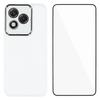 For Honor 400 Lite 5G TPU Case WANLONFENG DKSM Series Electroplated Frame Back Cover with Tempered Glass