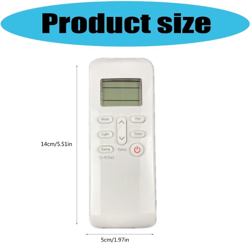 Ergonomic Air Conditioning Remote Controller For 810900659 810900659A Durability ABS Construction Long Ranges